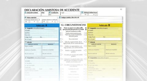 como rellenar parte amistoso de accidente