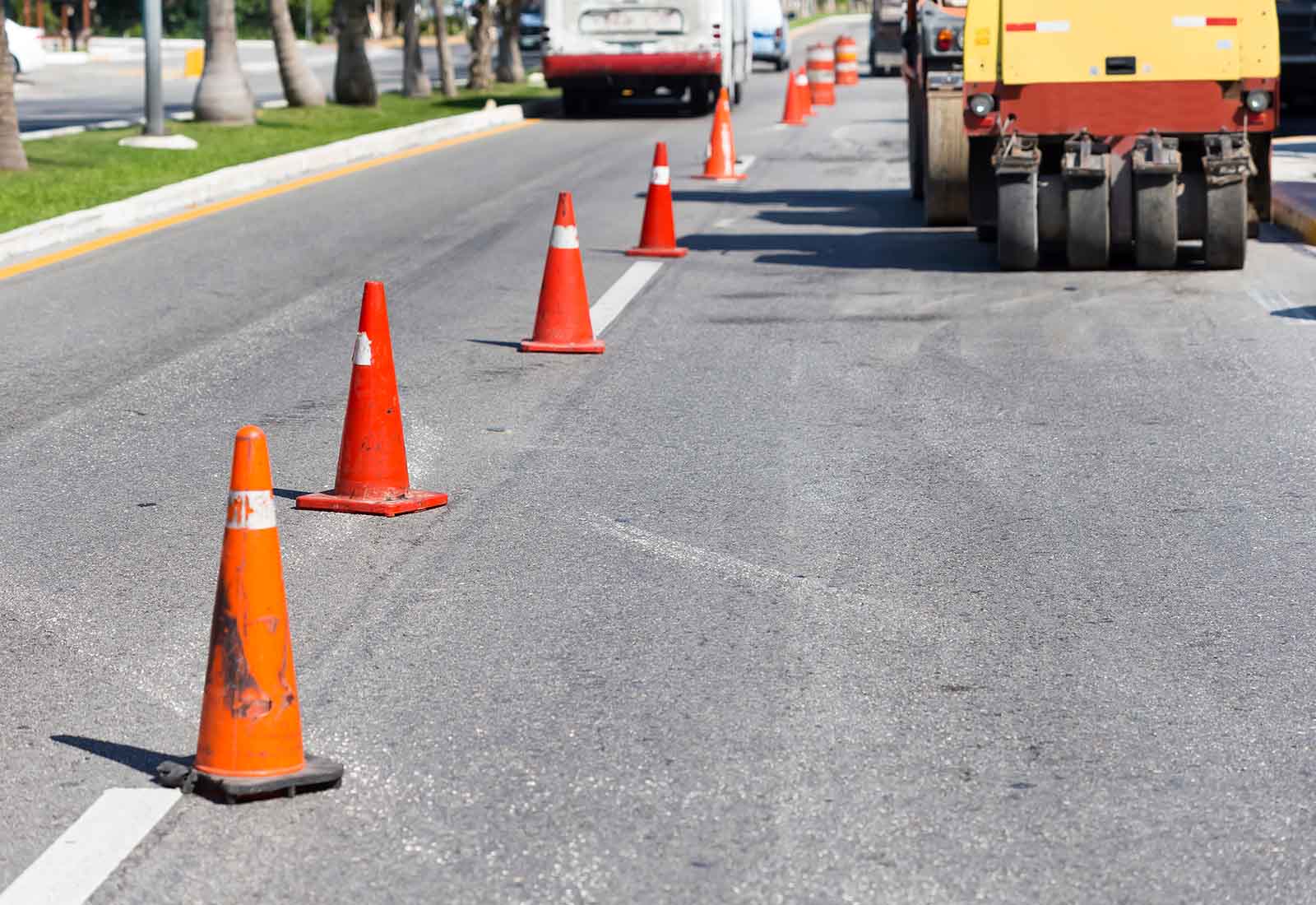 cómo conducir por tramos en obras